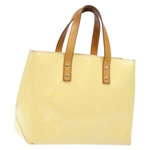 LOUIS VUITTON Monogram Vernis Reade PM Hand Bag Perle M91336